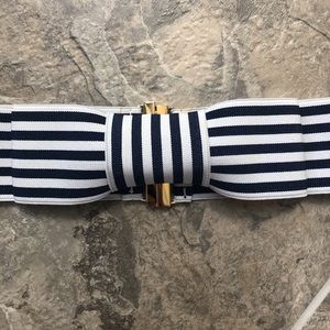 Kate Spade Striped Bow Belt